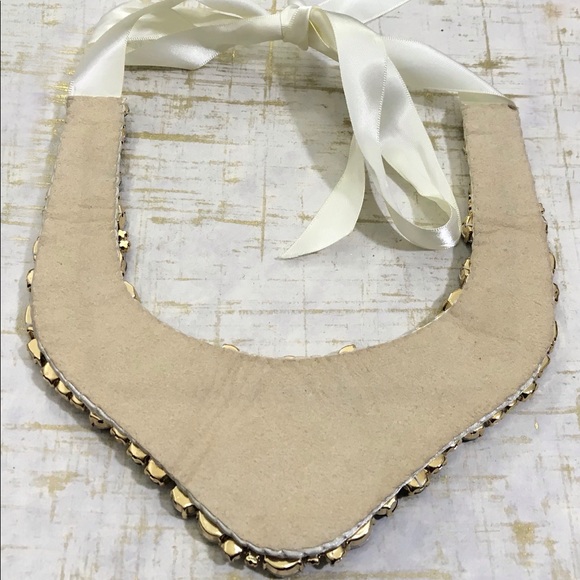 SOLD KATE SPADE JEWELED CRYSTAL RIBBON NECKLACE - Picture 4 of 4